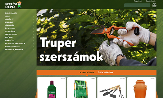 Kertészdepó webáruháza